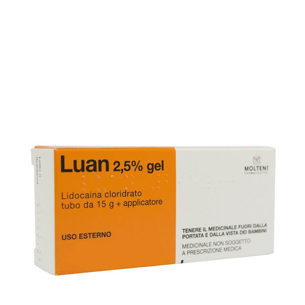 Luan 2,5% gel  lidocaina cloridrato