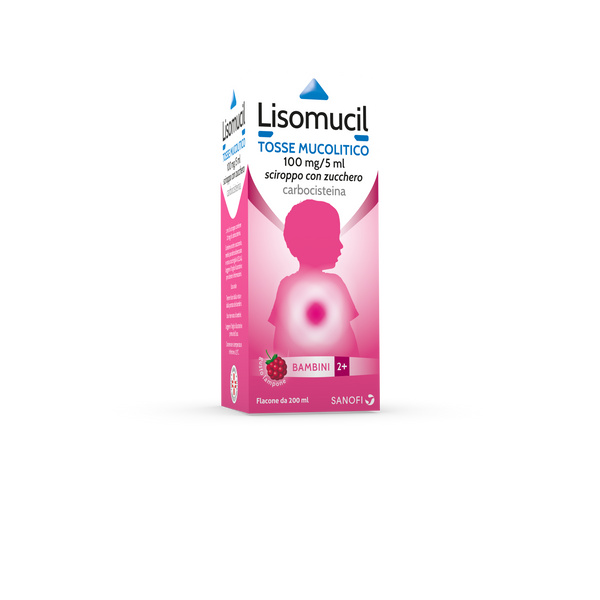Lisomucil tosse mucolitico 750 mg/15 ml sciroppo con zucchero  lisomucil tosse mucolitico 750 mg/15 ml sciroppo senza zucchero  carbocisteina