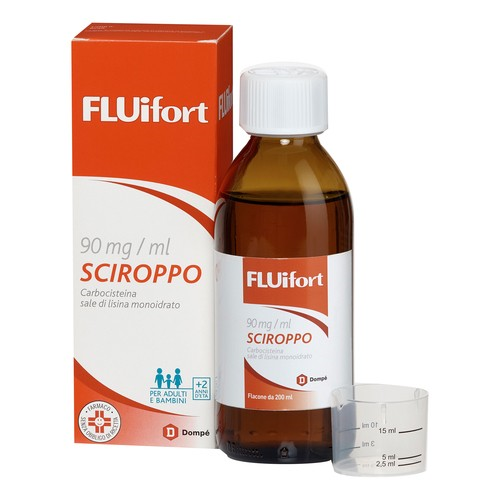 Fluifort 90 mg/ml sciroppo  carbocisteina sale di lisina monoidrato