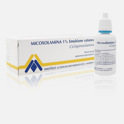 Micoxolamina 1% crema  micoxolamina1% emulsione cutanea  micoxolamina1% soluzione cutanea  ciclopirox olamina