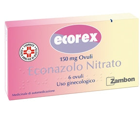 Ecorex 1% crema vaginale  ecorex 150 mg ovuli  econazolo nitrato