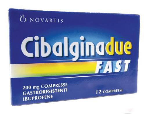 Cibalgina due fast 200 mg compresse gastroresistenti  ibuprofene