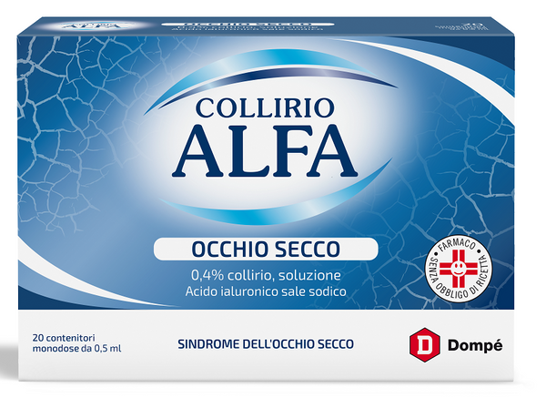 Collirio alfa occhio secco 0,4% collirio, soluzione  acido ialuronico sale sodico