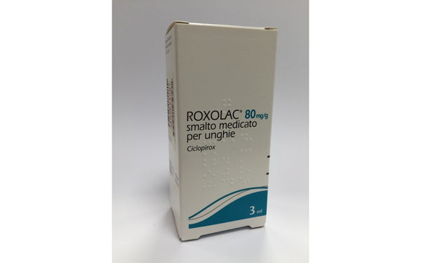 Roxolac 80 mg/g, smalto medicato per unghie  ciclopirox