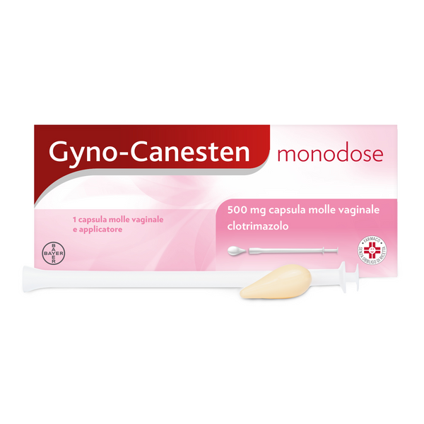 Gyno-canesten monodose 500 mg  capsula molle  vaginale  clotrimazolo