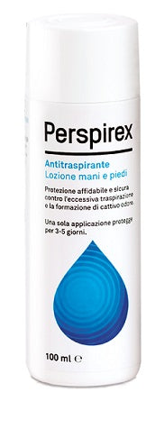 Perspirex foot lotion antitraspirante lozione trasparente sudorazione e cattivo odore piedi 100 ml