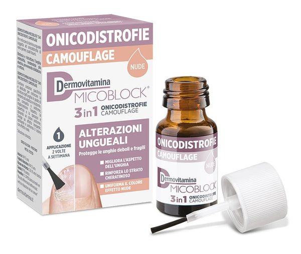 Dermovitamina micoblock 3 in 1 onicodistrofie camouflage 8 ml nude