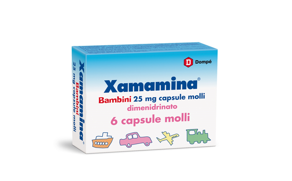 Xamamina mal di viaggio 50 mg capsule molli xamamina mal di viaggio bambini 25 mg capsule molli dimenidrinato