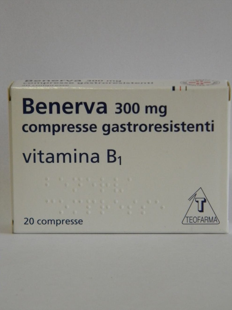 Benerva 300 mg comprimidos gastrorresistentes clorhidrato de tiamina (vitamina b1)