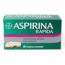 Aspirina Rapida Trattamento Febbre e Dolore 500mg Acido Acetilsalicilico - 10 Compresse Masticabili