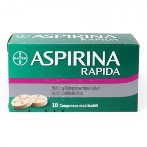 Aspirina rapida 500 mg comprimidos masticables acido acetilsalicílico