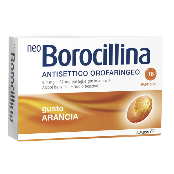 Neoborocilina hormiga o 6,4 mg + 52 mg comprimidos sabor naranja, 16 comprimidos en blister de aluminio/pvc