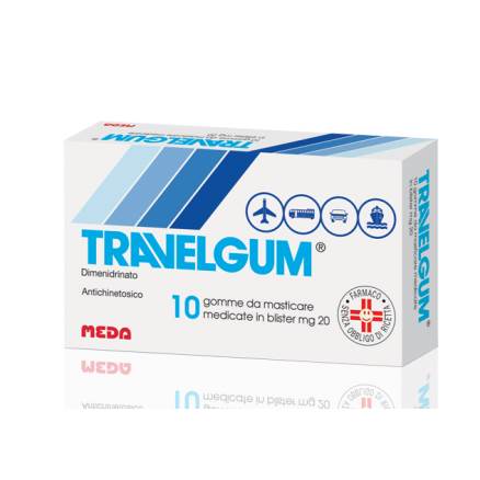 Travelgum 20 mg gomme da masticare medicate  dimenidrinato