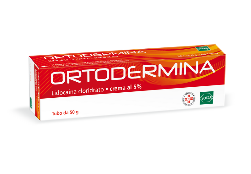 Ortodermina cream 5% lidocaine hydrochloride