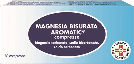 Magnesia bisurata aromatic compresse magnesio carbonato sodio bicarbonato calcio carbonato