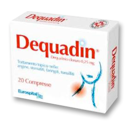 Dequadin 0,25 mg comprimidos de cloruro de decualinio