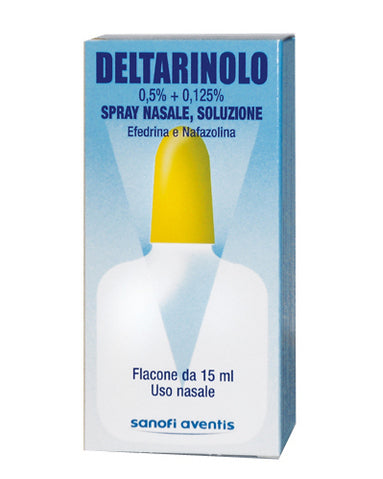 Deltarinolo 5 mg/ml + 1,25 mg/ml spray nasale, soluzione efedrina e nafazolina