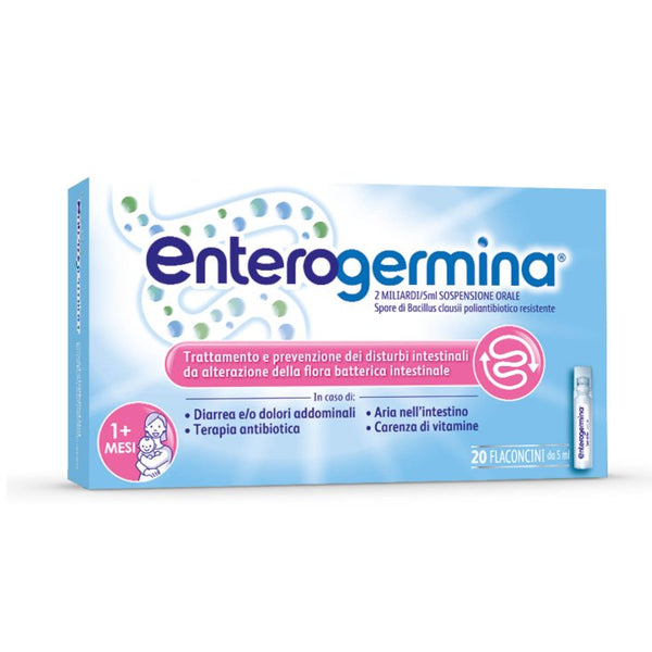 ENTEROGERMINA - 2 miliardi/5 ml sospensione orale - 20 flaconcini 5 ml