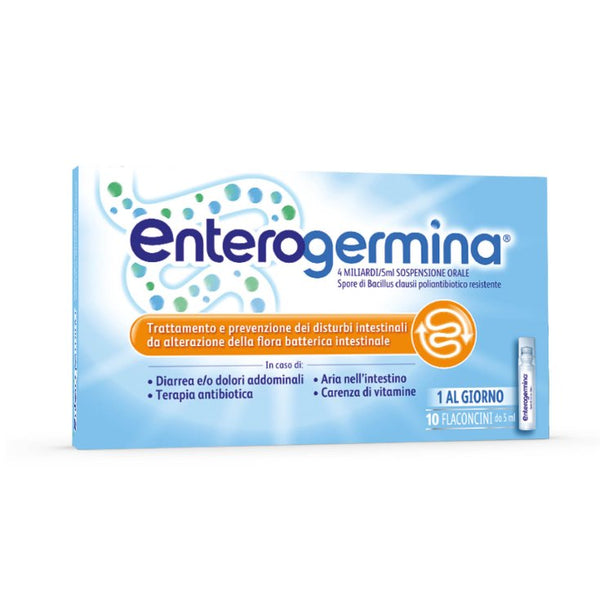 ENTEROGERMINA - 4 miliardi/5 ml sospensione orale - 10 flaconcini 5ml