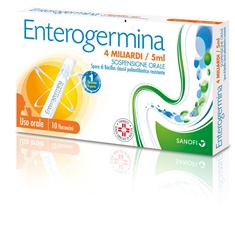 Enterogermina 4 billion / 5 ml oral suspension spores of bacillus clausii polyantibiotic resistant – oral use