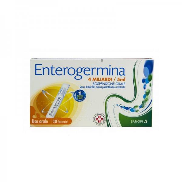 Enterogermina 4 billion / 5 ml oral suspension spores of bacillus clausii polyantibiotic resistant – oral use