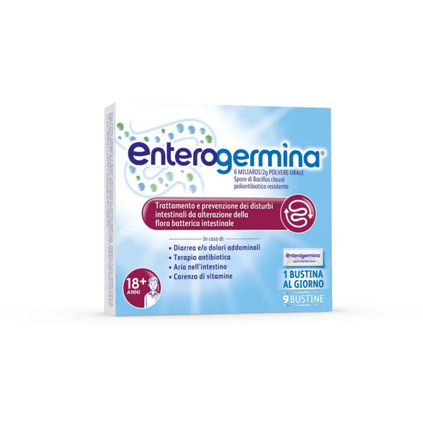 ENTEROGERMINA - 6 miliardi/2 g polvere orale - 9 bustine orosolubili