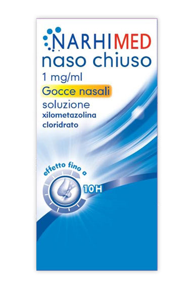 Narhimed naso chiuso 1 mg/ml gocce nasali, soluzione narhimed naso chiuso 1 mg/ml spray nasale, soluzione xilometazolina cloridrato