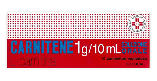 Carnitene 1 g/10 ml soluzione orale carnitene 1,5 g/5 ml soluzione orale carnitene 1 g compresse masticabili l-carnitina