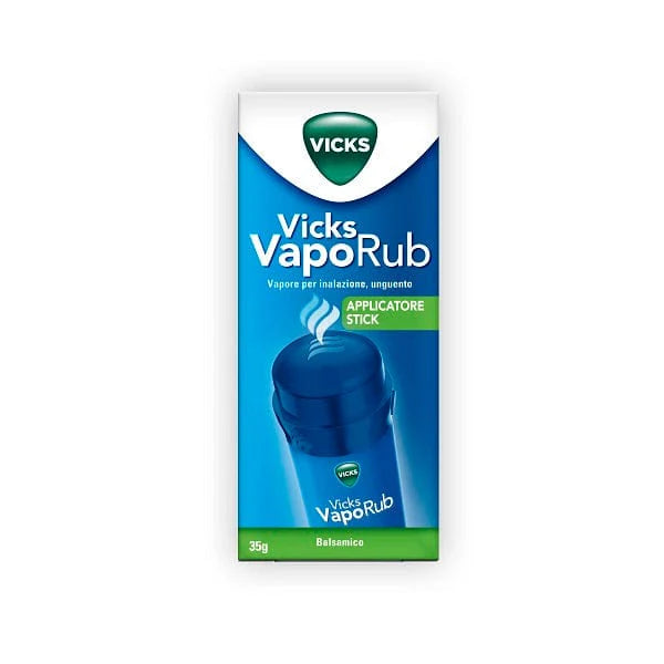 VICKS VapoRub Vapore per Inalazione Applicatore Stick Unguento 35 g