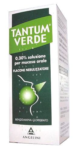 Tantum verde 0,30% spray para mucosa oral, solución de clorhidrato de bencidamina