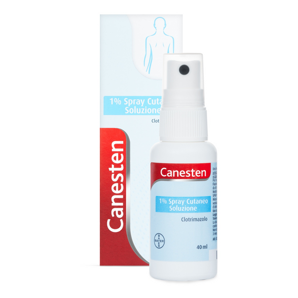 Canesten 1% spray cutaneo, soluzione clotrimazolo