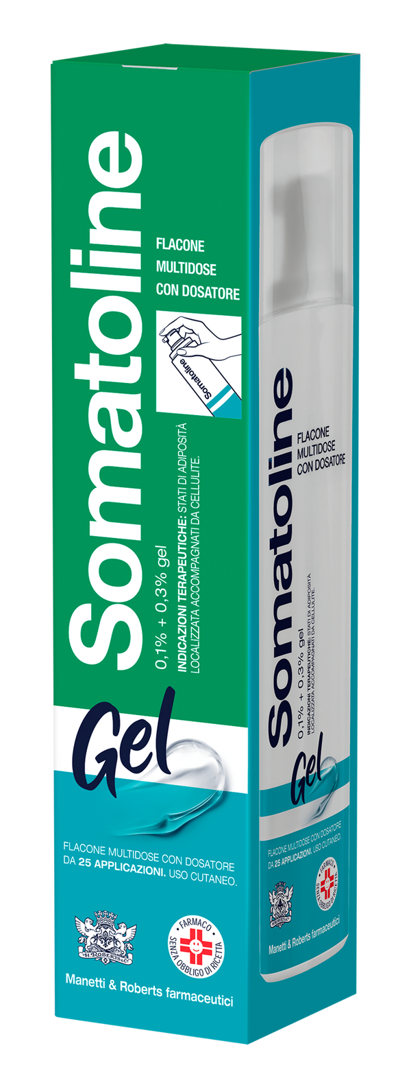 Somatoline 0,1% + 0,3% gel levotiroxina, escina