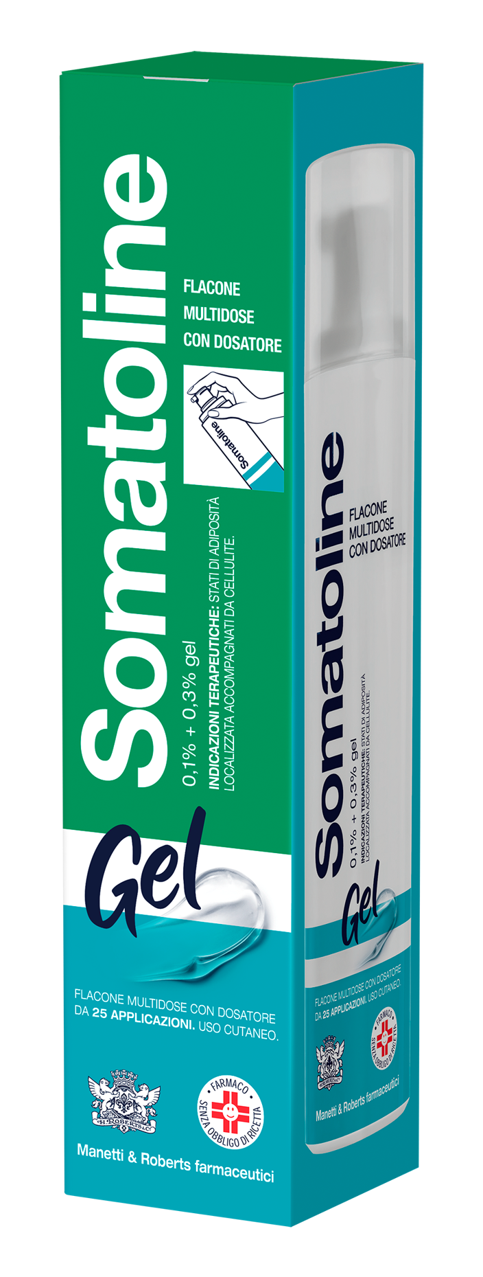 Somatoline 0,1% + 0,3% gel levotiroxina, escina