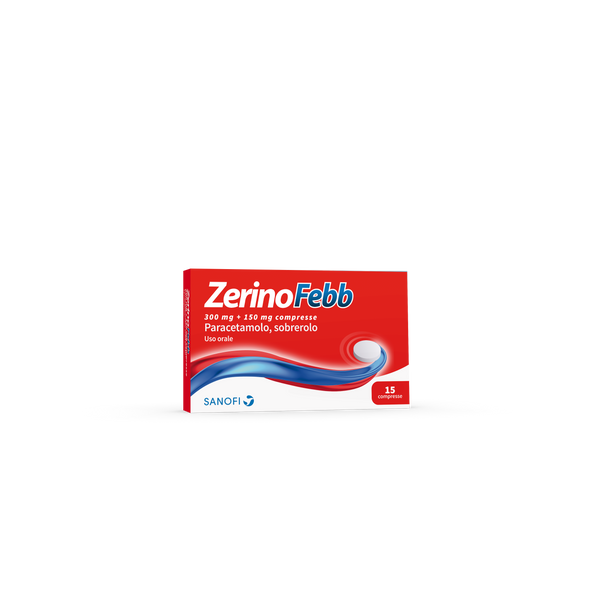 Zerinofebb 300 mg + 150 mg compresse paracetamolo, sobrerolo