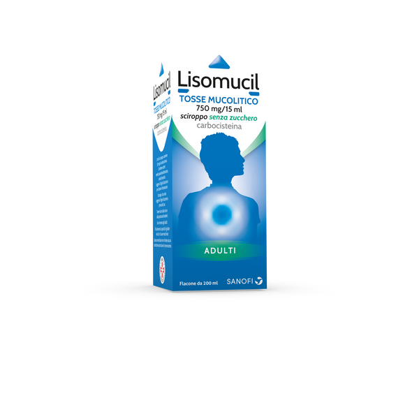 Lisomucil tosse mucolitico 100 mg/5 ml sciroppo con zucchero lisomucil tosse mucolitico 100 mg/5 ml sciroppo senza zucchero carbocisteina