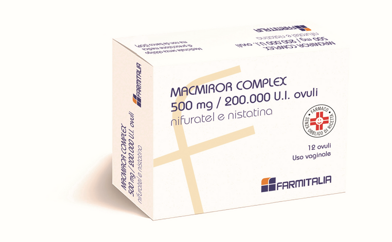 Macmiror complex 500 mg/200.000 u.i. ovuli vaginali nifuratel e nistatina