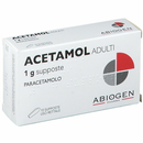 Acetamol Adulti 1g Paracetamolo Supposte Febbre e Dolore - 10 Supposte