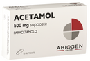 Acetamol 500mg Paracetamolo Supposte Febbre e Dolore - 10 Supposte