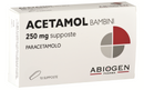 Acetamol Bambini 250 mg Paracetamolo Supposte Febbre e Dolore - 10 Supposte