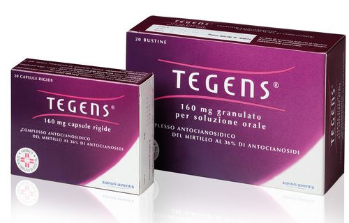 Tegens 160 mg capsule rigide complesso antocianosidico del mirtillo