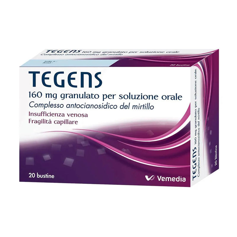 Tegens 160mg Insufficienza Venosa e Fragilità Capillare - 20 Bustine