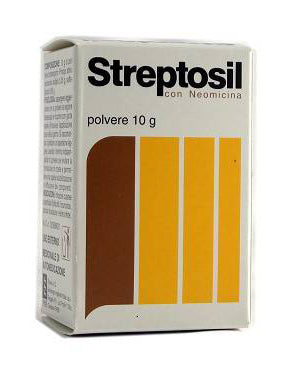 Streptosil con neomicina 99,5% + 0,5% polvere cutanea streptosil con neomicina 2% + 0,5% unguento solfatiazolo + neomicina solfato