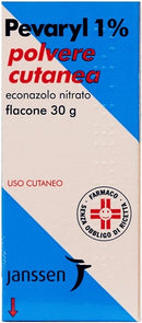 Pevaryl 1% Econazolo Nitrato Polvere cutanea Trattamento Micosi - 30g