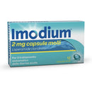Imodium 2mg Loperamide Cloridrato per Diarree Acute - 12 capsule molli