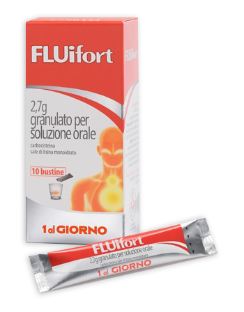 Fluifort 2.7 g granules for oral solution carbocisteine ​​lysine salt monohydrate