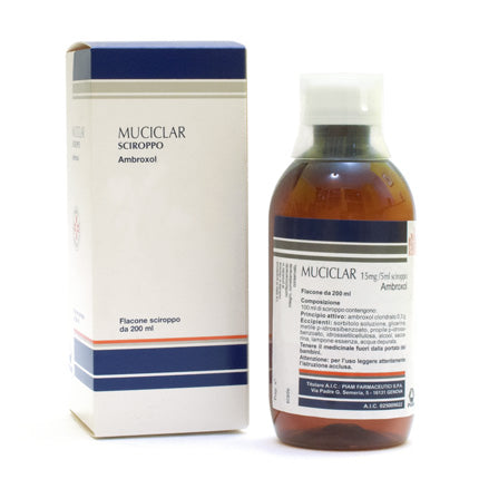 Muciclar "15 mg/5 ml sciroppo"flacone da 200 ml"