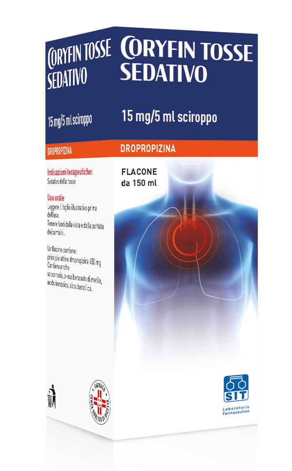 Domutussina 15 mg/5 ml sciroppo flacone 150 ml dropropizina