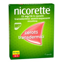 Nicorette 10 mg/16 h cerotti transdermici semitrasparenti nicorette 15 mg/16 h cerotti transdermici semitrasparenti nicotina