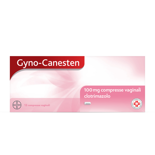 Gyno-canesten clotrimazolo 100 mg - 12 compresse vaginali