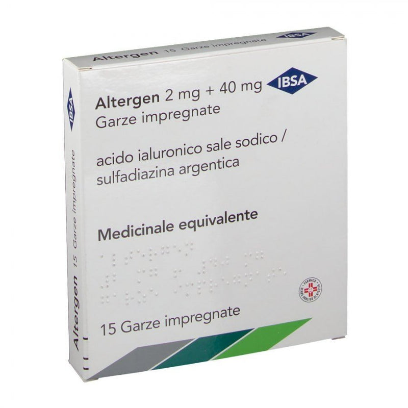 Altergen 2mg + 40mg garze impregnate